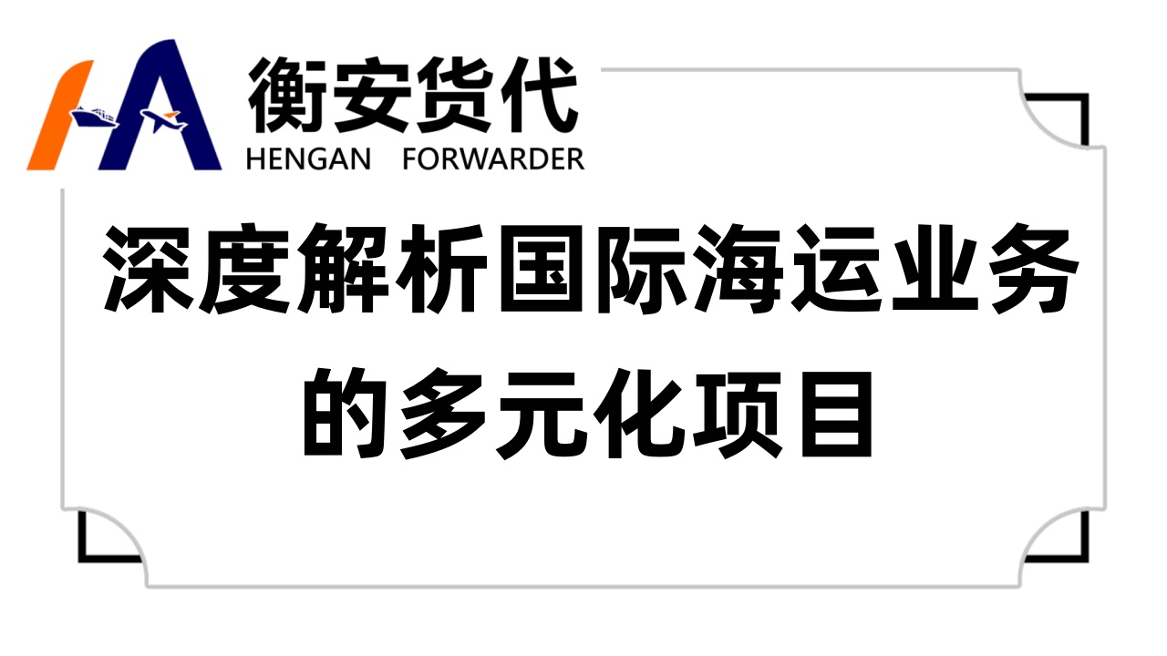 深度解析<i style='color:red'>国际海运业务</i>的多元化项目