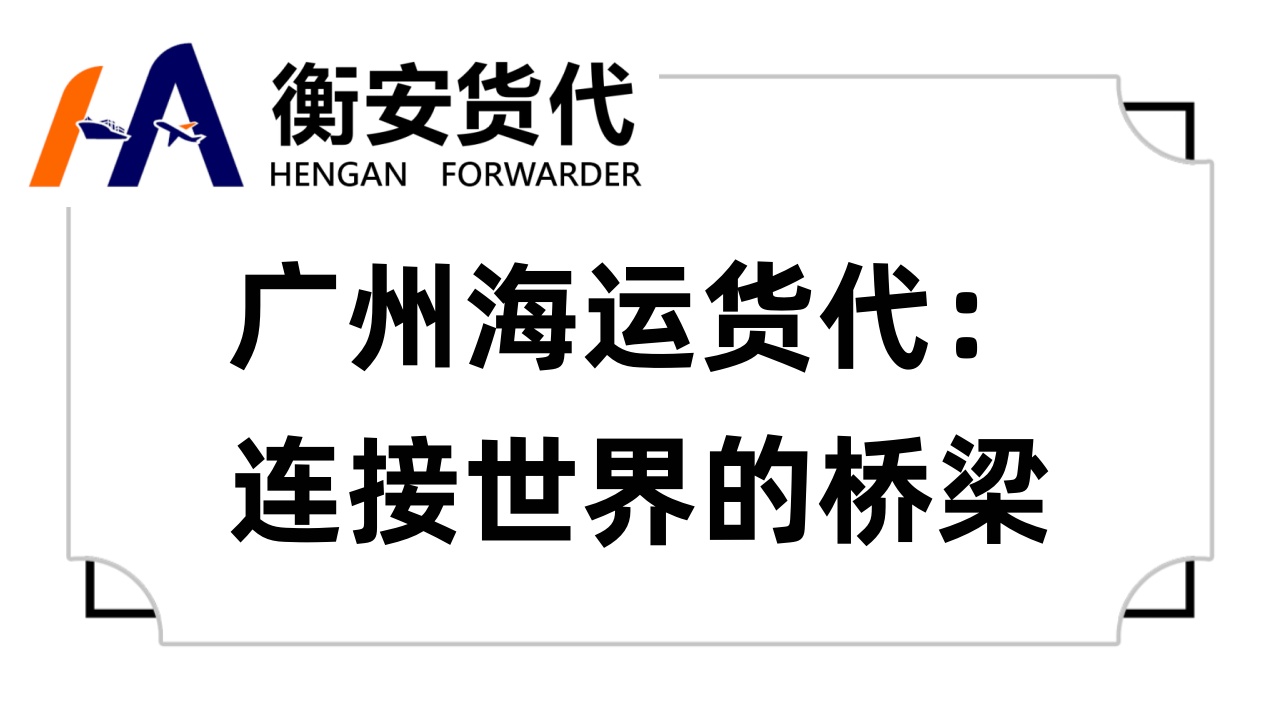 广州海运货代：连接世界的桥梁